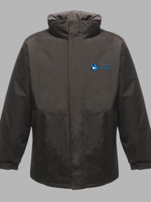 Regatta Beauford Waterproof Insulated Jacket - Black/Seal Grey trim