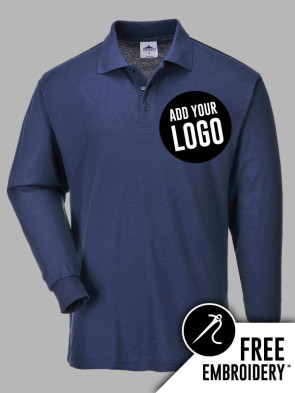 Portwest Genoa Long Sleeve Polo Shirt