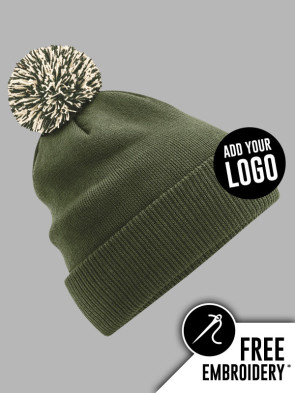 Beechfield Snowstar Pom Pom Beanie Hat