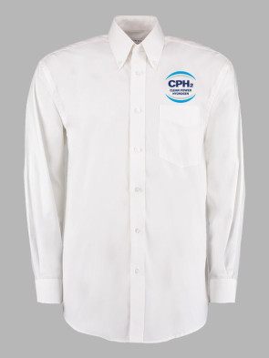 Kustom Kit Mens Long Sleeve Corporate Oxford Shirt - White