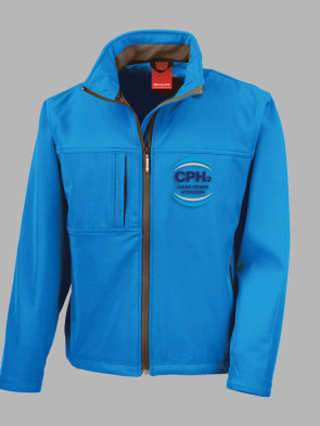 Result Mens Classic Soft Shell Jacket - Azure Blue