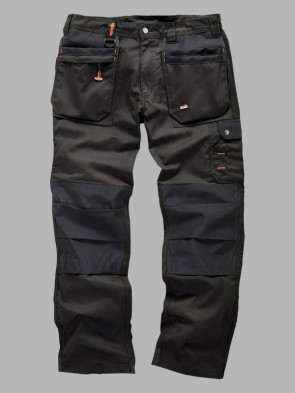 Scruffs Worker Plus Holster Trousers - Black/Black trim
