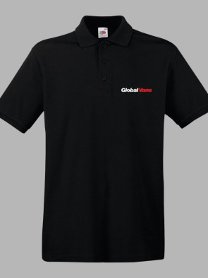 Fruit of the Loom 100% Cotton Premium Polo Shirt - Black