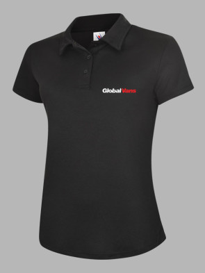 Uneek Ladies Ultra Cool Workwear Polo Shirt - Black
