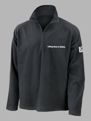 Result Core Zip Neck Micron Fleece - Black