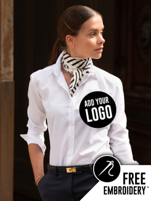 Nimbus Ladies Portland Super Non-Iron Long Sleeve Business Shirt