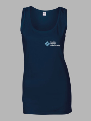 Gildan Ladies Softstyle Tank Top Vest (PDM) - Navy
