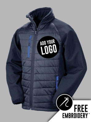 Result Compass Contrast Padded Soft Shell Jacket