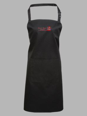 Premier Colours Pocket Bib Apron - Black