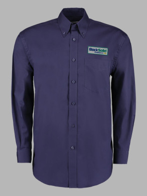 Kustom Kit Mens Long Sleeve Corporate Oxford Shirt - Midnight Navy