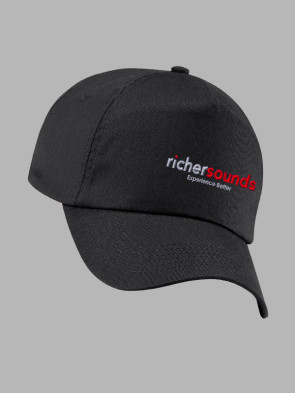 Beechfield Original 5 Panel Baseball Cap - Black