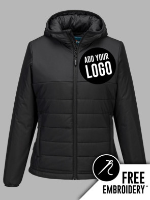 Portwest Ladies Professional Hooded Insulated Baffle Jacket