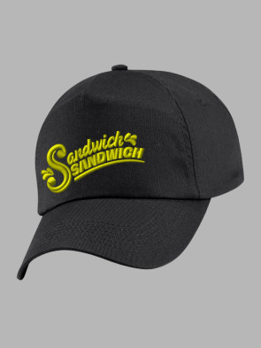 Beechfield Authentic 5 Panel Baseball Cap - Black