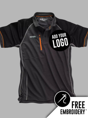 Scruffs Trade Active Slim Fit 100% Polyester Polo Shirt