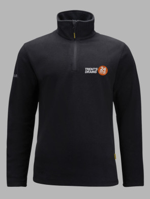 Stanley Hobson Zip Neck Micro Fleece - Black