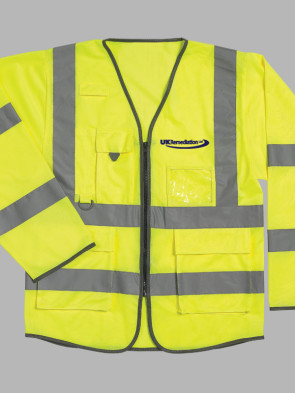 Warrior Hi-Vis Executive Long Sleeve Vest - Yellow