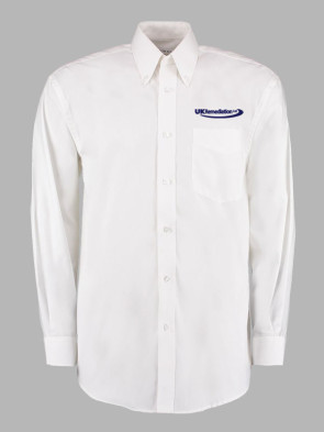 Kustom Kit Long Sleeve Corporate Oxford Shirt (Director) - White