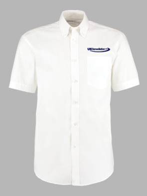 Kustom Kit Short Sleeve Corporate Oxford Shirt (Director) - White