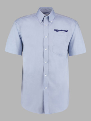 Kustom Kit Short Sleeve Corporate Oxford Shirt (Employee) - Light Blue