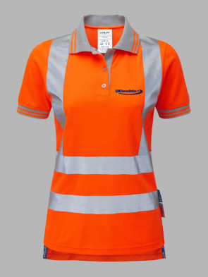 Pulsar Ladies Hi-Vis Rail Spec Polo Shirt - Orange