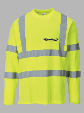Portwest Hi-Vis Long Sleeve T-Shirt - Yellow