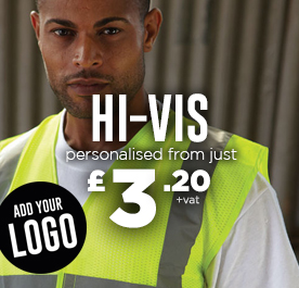 Personalised Hi-Vis. Add your logo.