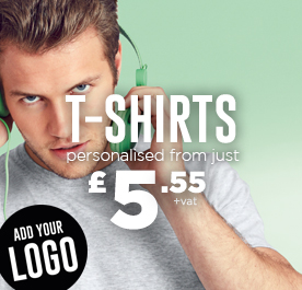 Personalised T-Shirts. Add your logo.