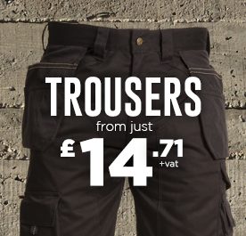 Work Trousers from just &pound;10.00