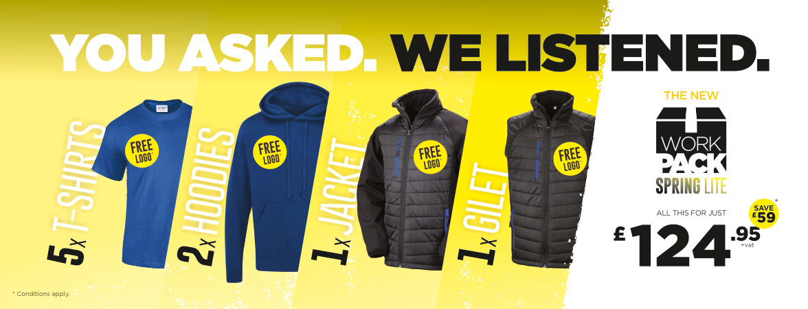 The NEW Spring Lite Work Pack. All this workwear for just &pound;124.95